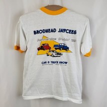 Vintage Jaycees Car & Truck Show 1989 T-Shirt Small Ringer 50/50 Deadstock 80s - $29.99