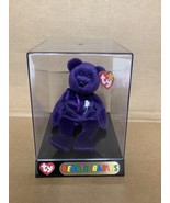 Ty Princess  Beanie Baby 1997 Purple With White Rose On Chest Beautiful.... - £215.00 GBP