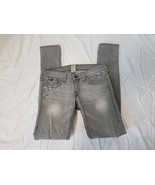 True Religion Julie Jeans Women Size 30 Jeweled Cotton Blend Denim Gray ... - $40.92 CAD