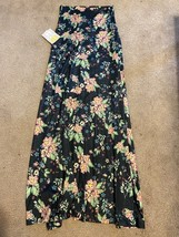 LuLaRoe Maxi Skirt Floral Daisy sunflower flowers Sz XXS Waist Stretch NEW - £18.21 GBP