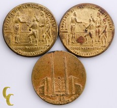 1939 New York World Fair 3 pc Medal Lot - £33.24 GBP