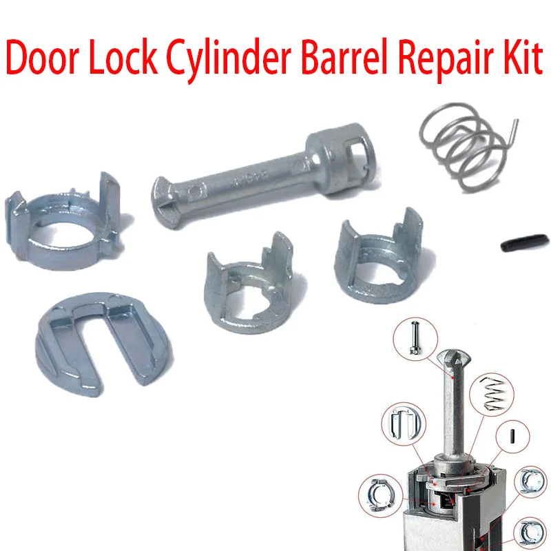 Front Left/Right Car Door Lock Cylinder Repair Kit Set for BMW X5 E53 2000-201 - £14.42 GBP
