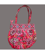 Vera Bradley Pink Paisley Tote Shoulder Bag With Coin Lipstick Pouch Unused - $68.31 CAD