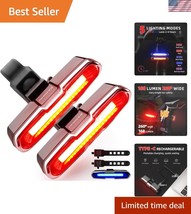 Compact and Bright Bike Tail Light - 168 Lumens, Easy USB-C Recharge, Wa... - $44.50