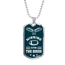 Irds philadelphia fan gift necklace stainless steel or 18k gold dog tag 24 chain eylg 1 thumb200