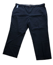 Haggar Dark Navy No-Iron Khaki Pants Size 48W X 29L Classic Fit NWT - £24.50 GBP