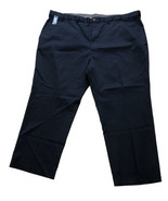 Haggar Dark Navy No-Iron Khaki Pants Size 48W X 29L Classic Fit NWT - £24.21 GBP