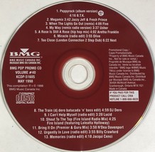 BMG Pop Promo CD Vol #40 - May 1998 [CANADA PROMO CD KCDP 51605]  -  Nea... - $14.99