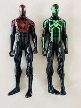 Hasbro Marvel Titan Heroes Ultimate &amp; Big Time Spider Man 12&quot; Action Figures - £22.14 GBP