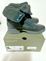 Timberland Womens Black Boot Sz 9 M Fold Down Jayne A25AM Waterproof Nubuck - $29.99