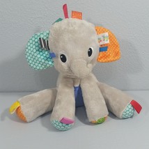 Bright Starts Taggies Elephant 8 inch Plush Tag N Play Pal Baby Security... - $15.40