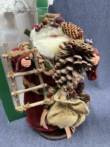 Woodlands  12&#39;&#39; Santa Christmas Collectable in original box - $11.88