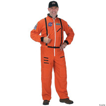 ADULT ASTRONAUT SUIT ORANGE LARGE - $77.97