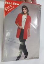 See &amp; Sew  Butterick Sewing Pattern 5250 VTG  uncut Jacket, Pants &amp; Top - $8.00