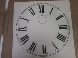 Paper Clock Dial Roman Numbers SECONDS DIAL ALSO 10 7/8&quot; - £10.15 GBP