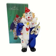 Vintage Musical Motion Clown Figurine Far Horizons It&#39;s A Small World Moves 1997 - £18.00 GBP