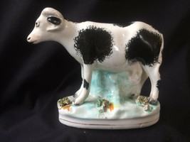 Antique porcelain early cow figurine. Rare and colectors item - $129.00