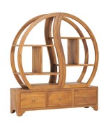  Cabinet With Yin Yang Shelf Teak Solid teak wood and plywood Medium - $10,402.23 MXN
