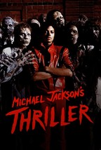 1982 Michael Jackson Thriller Poster Print King Of Pop Vincent Price  - $8.97