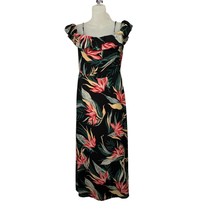 Rebecca Minkoff Womens Off Shoulder Tropical Print Long Dress size M - £23.76 GBP
