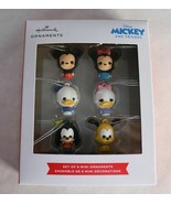 2021 Hallmark Disney Mickey and Friends Set of 6 Mini Ornaments New - $8.99