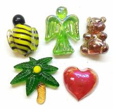 Home For ALL The Holidays Set/20 Glass Accents Pocket Charms in Organza ... - £11.94 GBP