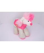 Aurora World Pink &amp; White Poodle Dog Plush 10&quot; Stuffed Animal - $263.24 MXN