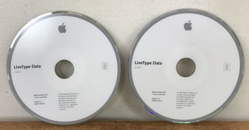 Primary image for Set Pair 2 2003 Mac OS X LiveType Data Discs Version 1.1