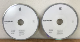Set Pair 2 2003 Mac OS X LiveType Data Discs Version 1.1 - $1,000.00