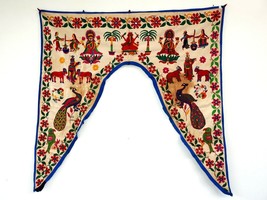 Vintage Welcome Gate Toran Door Valance Window Décor Tapestry Wall Hanging DV40 - £38.89 GBP