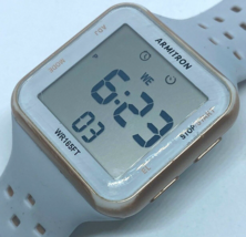 Armitron Digital Watch 40/8417 Men 50m Gold Tone Square Alarm Chrono New Battery - £13.25 GBP