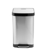 Honey-Can-Do 50L Large Stainless Steel Step Trash Can with Lid TRS-08993... - $186.53
