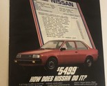 1984 Nissan Major Motion Vintage Print Ad Advertisement pa11 - $6.92