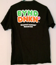 Dunkin Donuts men M t-shirt /Beyond Meat 100% cotton dark green - $11.09