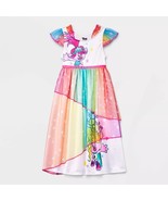 Trolls Sisters Viva and Poppy Rainbow Star Toddler Girl&#39;s Satiny Nightgo... - $552.28 MXN