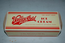 Rare Valley Creamery Harrisonburg Virginia Gold Pure Ice Cream Box 1 Quart - £47.06 GBP