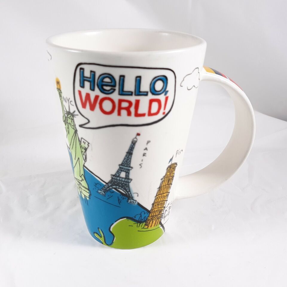 Hello World! Landmark Hallmark Mug Coffee Cup 2012 - $20.78