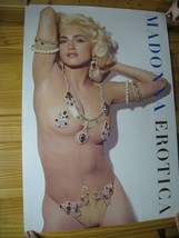 Madonna Poster Erotica Promo Face Body Shot Nude In Jewels Sexy - £344.67 GBP