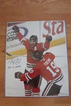 Chicago Blackhawks PATRICK SHARP Signed Auto 2010 CHAMPS 16x20 picture J... - $98.99