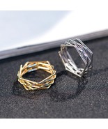 Personality Creative Gold Layered Women Rings Jewelry Charming Ladies Go... - £7.01 GBP