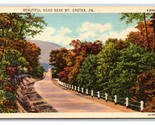 Generici Scena Greetings Country Road Gretna Pennsylvana Pa Lino Cartoli... - $4.04