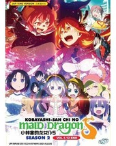 KOBAYASHI-SAN Chi No Maid Dragon Season 2 Vol.1-12 End Dvd Eng Dub Ship From Usa - £13.51 GBP