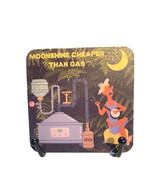 Moonshine Cheaper Than Gas Wood Set of 4 Square Drink Coasters - $18.81