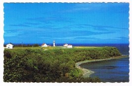 Quebec Laminated Postcard RPPC Foreland Madeleine River North Gaspesia - £2.35 GBP