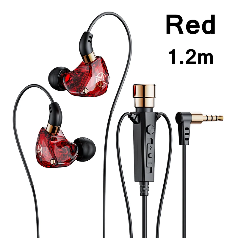 EARDECO 3.5mm Wired Headphones Hifi Bass Wired Earphone in-ear Headphones Gamer  - £8.35 GBP