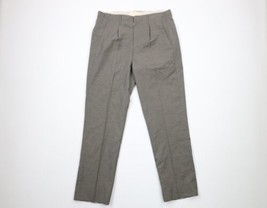 Vintage 20s 30s Streetwear Mens Size 32x30 Pleated Wool Pants Trousers G... - £111.01 GBP