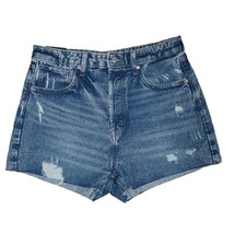 Wild Fable Women&#39;s High Rise Cut Off Jeans Shorts Medium Wash 12 - 31&quot; - $15.58