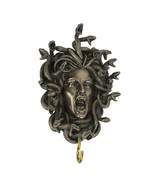 Head of Medusa the Greek Gorgon Serpent Bronze Finish Wall Hook 8 Inches - £47.33 GBP