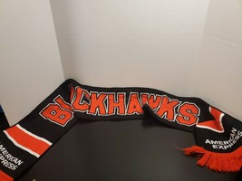 American Express NHL Chicago Blackhawks Scarf - 8&quot; Wide &amp; 52&quot; Long - £10.88 GBP