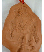 Cotton Press Santa Claus Mold Wax Paper Cookie Press Terra Cotta color 1991 - $14.92 CAD